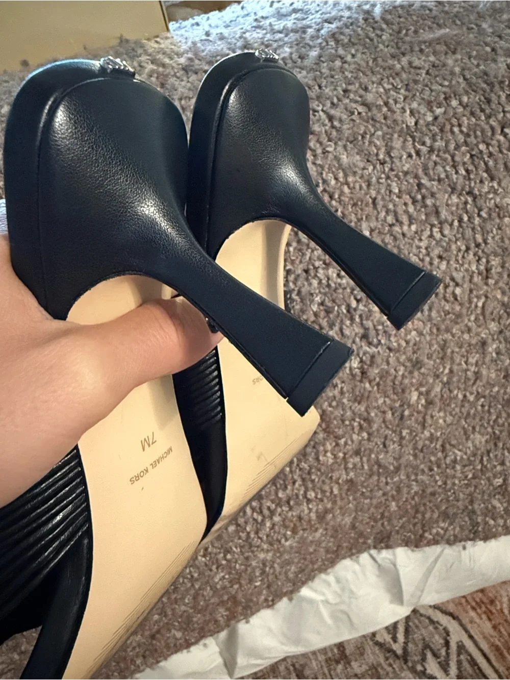 MICHAEL KORS Black Alessia mule Sandal